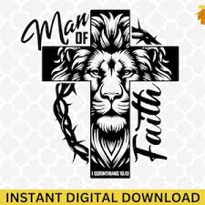 Men of Faith Svg, 1 Corinthians 16 13 Svg, Man of God Svg, Jesus Svg,  Religious Svg, Scripture Bible Verse Svg, Cross Svg, Christian God Svg