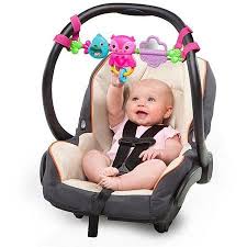 Bright Starts Busy Birdies Carrier Toy Bar Musical Take Along Toy With Lights Ages Newborn Walmart Com Baby Car Seats Car Seat Toys Bright Starts