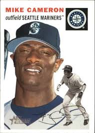 2002 Topps Chrome Refractor # 263 Mike Cameron Card (B60) Seattle Mariners 