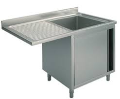 Edelstahl Spulschrank Mit 1 Becken Rechts Fur Geschirrspulmaschine 1 400 X 700 X 850 Mm Isermann Gastrotechnik