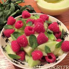 Salade Fraicheur Melon Blanc Et Framboises Recette Melon Blanc Framboise Salade Fraicheur