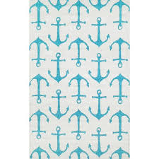 Shop allmodern for modern and contemporary 8' x 10' rugs to match your style and budget. Nuloom Indoor Outdoor Novelty Nautical Anchors White Rug 8 X 10 8 X 10 Overstock 8500576
