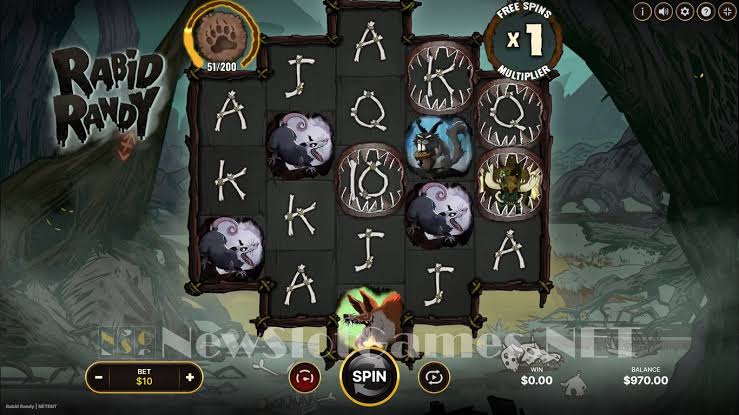 Rabid Randy Slot Review & Demo by NetEnt - Play Free Online
