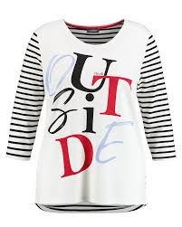 Bei den kollektionen von samoon können frauen mit weiblicher figur jenseits der klassischen konfektionsgrößen aus. Samoon 3 4 Arm Shirt With Frontprint Weingarten Onlineshop For Big Sizes