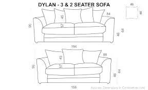 Standard Living Room Chair Dimensions Seater Sofa 3 Seater Sofa Sofa