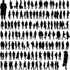 Different People Silhouettes Creative Design Silhouette Creative Silhouette Architecture Silhouette People