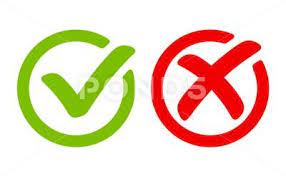 Green Tick Symbol And Red Cross Sign In Circle Stock Illustration Ad Symbol Red Green Tick