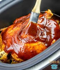 Crock Pot Whole Bbq Chicken The Country Cook This Crock Pot Whole Bbq Chicken Is Definitely A Fix It Bbq Chicken Bbq Chicken Recipes Chicken Crockpot Recipes