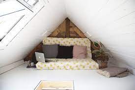 It's an example where a spiral staircase or placing the stairs against the wall may have. Tiny Loft Conversion Artemis Russell