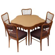 Italian Game Table With Five Chairs Italian Dining Room Chair Upholstered Seating