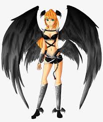 Demons drawings through these years were horryfying, ugly, looking like animals creatures. Clip Art Royalty Free Library Demon Anime Transprent Fallen Angels Drawings Png Image Transparent Png Free Download On Seekpng