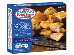 Chicken nuggets are one of the most commonly eaten dish in fast food restaurants. Breaded Chicken Nuggets Bell Evans