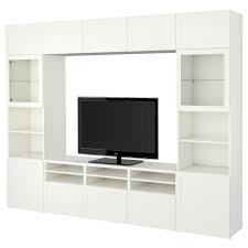 Besta Tv Storage Combination Glass Doors Hanviken Sindvik Black Brown Clear Glass 118 1 8x15 3 4x90 1 2 Buy Online Or In Store Ikea Tv Storage Ikea Glass Door