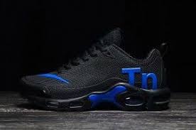 Mens Winter Shoes Nike Mercurial Tn Kpu Black Royal Blue In 2020 Nike Air Max Nike Air Max Tn Nike Air Max Plus