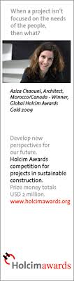 Holcim Awards 2010 - 2012 - professione Architetto