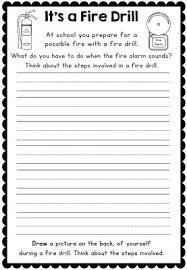 Fire Safety Week With Sparky The Fire Dog Worksheets For Grades 1 2 Procedural Writing Fire Safety Week Fire Prevention Week