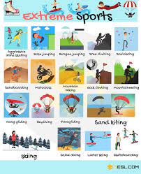 Learning sports names in english will help students to talk about the sports that they like to play on this page, you'll find an extensive list of sports names in english. Useful Sports Vocabulary In English 7esl English Vocabulary Learning English For Kids English Activities