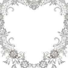 Lace Heart Border By Piratelotus Stock On Deviantart Be5enc Clipart Png 894 894 Lace Background Clip Art Borders Clip Art