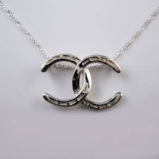 Double C Horseshoe Necklace Beautifuljewelrynecklaces Jewelrynecklaces Horse Jewelry Silver Necklace Equestrian Jewelry