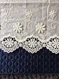 Check spelling or type a new query. White Embroidery Cotton Lace Scalloped Wide Lace Border Lace Lace And Fabrics White Embroidery Lace Border Cotton Lace