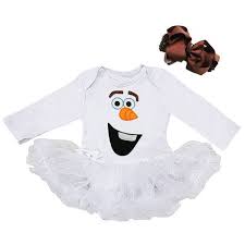Olaf Frozen Inspired 2 Piece Onesie Baby Tutu Outfit Baby Tutu Outfits Halloween Costume Toddler Girl Olaf Costume Baby