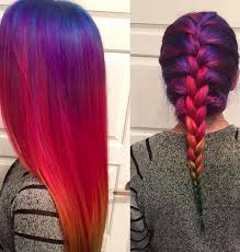 Blue Green Hair Hairstyle Pink Purple Red Yellow Cool Hair Color Hair Styles Hair Color Crazy