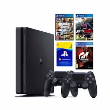 sony ps4 500 gb slim oyun konsolu 2 kol gta 5 pes 19 gran turismo psn kart yasin elektronik 0212 513 53 20 oyun konsollari ve aksesuarlari