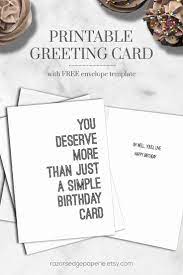 We did not find results for: Printable Funny Birthday Card For Him Brother Friend Dad Etsy Funny Birthday Cards Free Printable Birthday Cards Birthday Card Template