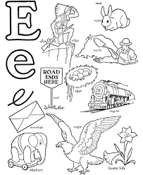 Abc Alphabet Words Coloring Activity Sheet Letter E Eagle Alphabet Coloring Pages Alphabet Preschool Letter A Coloring Pages