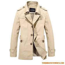 Manteau Homme Kaki Parka Luxe Mi Longue Pas Cher En Ligne Mens Jackets Casual Casual Trench Coat Mens Jackets