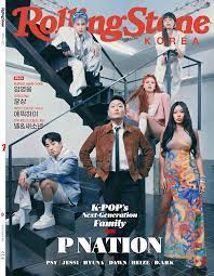 P nation fam on the cover of rolling stone korea :) be sure to check out the cover, photo shoot, as well as the interview! P Nation Kpop Wiki Fandom