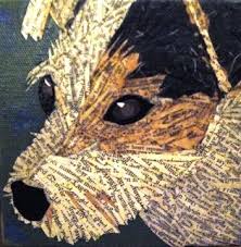 Razor Ripped Paper Art From Beth York Wolf Paper Art Projects Collage Art Projects Paper Collage Art