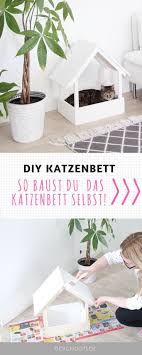 Diy Stillvolles Katzenbett Selbst Bauen Design Dots Diy Katzenbett Katzen Bett Katzenbett