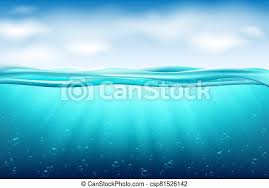 Ink and shades 109 views6 months ago. Ocean Surface Water Sea Landscape Underwater Space Background With Realistic Clouds Horizon Water Surface Ocean Deep Water Canstock