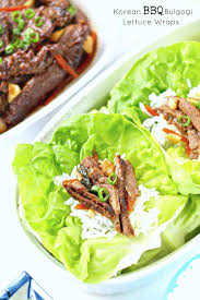 Wrap the beef in cling film and place in the freezer for 30 minutes then cut into 5mm thick slices. Korean Bbq Bulgogi Lettuce Wraps Petite Allergy Treats
