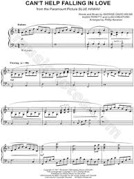 Elvis Presley Can T Help Falling In Love Karaoke Download Elvis Presley Can T Help Falling In Love Sheet Music Piano Solo In F Major Download Print Cant Help Falling In Love Sheet Music Violin Music