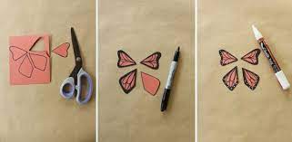 Mariposas Magicas La Manera En La Que Estan Montadas Con Alambre Y Gomas Elasticas Hace Q Tutorial De Mariposa Manualidades Manualidades De Papel Para Ninos