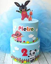 Torta Scenografica In Cartoncino Tema Bing Bing Cardstock Dummy Cake Incartando Incantando Tortascenografica Torte Di Compleanno Torte Festa Di Compleanno