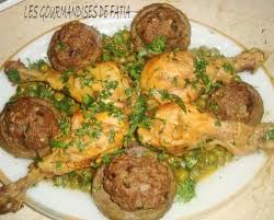 Tajine Artichauts Farcis Et Petits Pois Les Gourmandises De Fatia Recette Tajine Artichauts Farcis Tajine