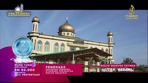 Bukan lagi menetapkan jumlah 30 atau 40 orang saja untuk satu masjid dan surau. Senarai Masjid Yang Memenangi Anugerah Masjid Malaysia Tahun 2021