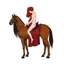 Nackte Frauen, Die Ein Pferd Reiten Dame Godiva Bunte Abbildung Vektor  Abbildung - Illustration von farbe, stich: 90429062