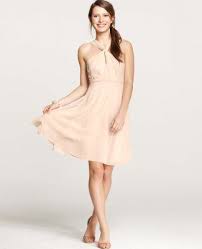 Silk Georgette Keyhole Halter Bridesmaid Dress With Images Dresses Beachy Bridesmaid Dresses Keyhole Halter Dress
