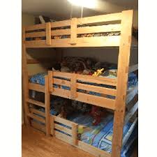 This unique triple bunk bed is ideal for small space living. Triple Bunk Bed More Than A Furniture Store