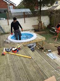 See more ideas about hot tub garden, hot tub deck, hot tub outdoor. Starting To Take Shape Hot Tub Backyard Hot Tub Gazebo Hot Tub Garden
