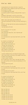 Adele River Lea Lyrics Pdf Musicandlyrics Adele Adele Lyrics Pop Music Lyrics