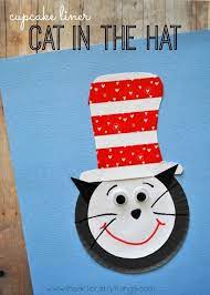 Cupcake Liner Cat In The Hat Craft For Kids Seuss Crafts Dr Seuss Crafts Cat In The Hat Crafts