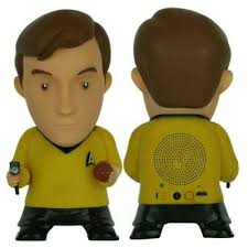 Star Trek Captain Kirk Blutooth Speaker Figure 6" NIB Sound Effects Talking 