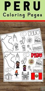Free Peru Coloring Pages In 2020 Geography For Kids Coloring Pages Continents And Oceans