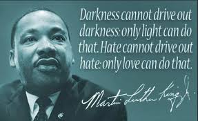 Flags flying through the city, choose kindness