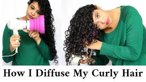 Put the diffuser on the end of the dryer and tilt it upward. How To Diffuse Wavy Curly Hair Without Frizz Tips Techniques